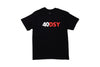 Odyssey 40 Years Tee (Black w/ White+Red Ink)