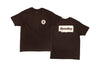 Sunday Sticker Tee (Brown w/ Cream+White Ink)