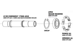 Odyssey Hexagram Cassette Hub Parts