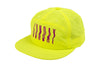 Sunday High Wave 5-Panel Nylon Snapback Hat (Safety Green w/ Purple Screen Print)