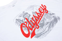 Odyssey Homer Tee (White with Gray and Red Ink)