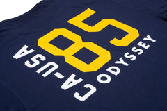 Odyssey Import Tee (Navy with Mustard Ink)