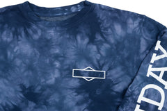 Sunday Rockwell Box Crewneck Sweatshirt (Tie-Dye Navy)